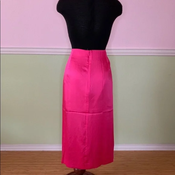 NWT J.Crew Draped Front Midi Skirt - Picture 4 of 6